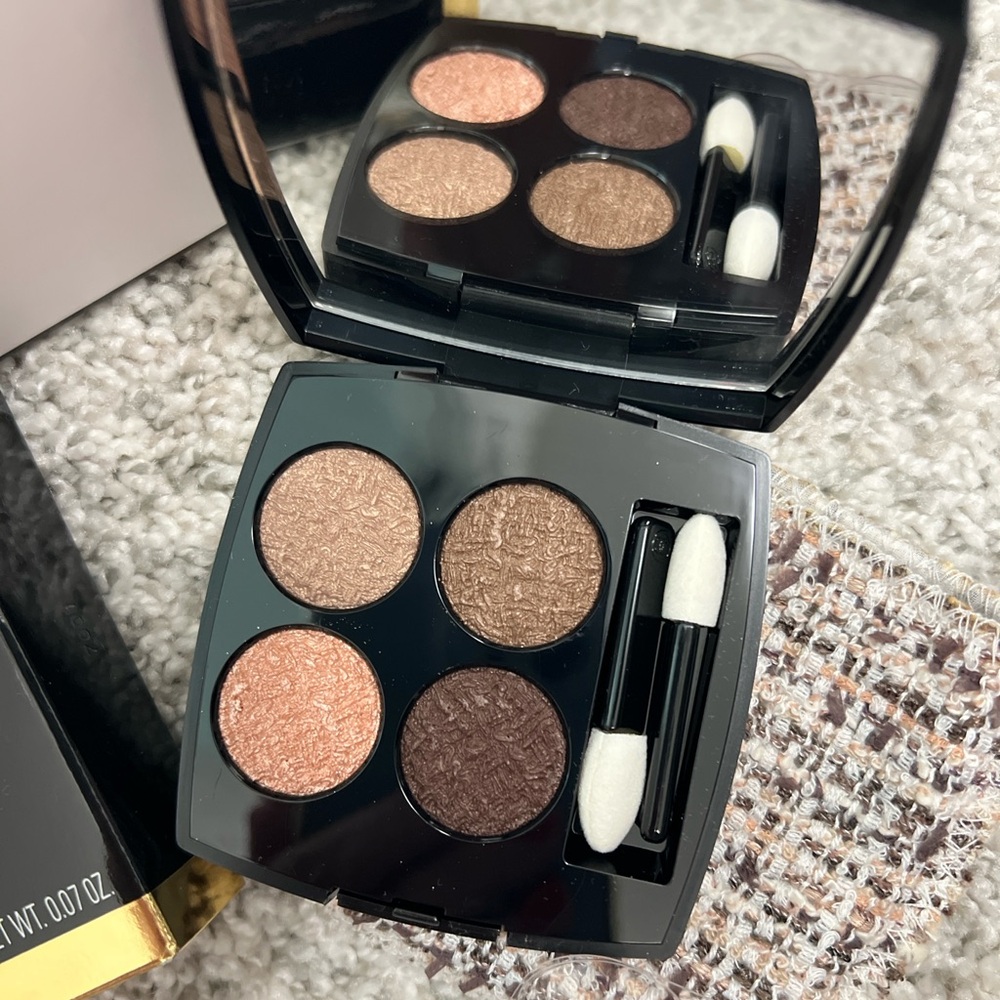 NWT Chanel  Les 4 Ombres Tweed Eyeshadow Brun Et Rose